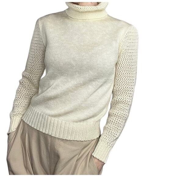 Vintage Pierre Cardin‎ turtleneck sweater cream - Picture 1 of 9
